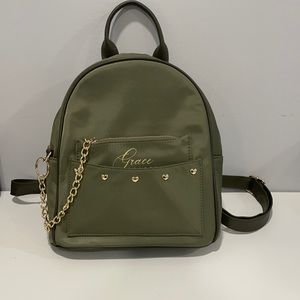 Mini backpack army green